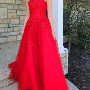 Jovani red dress Ball gown